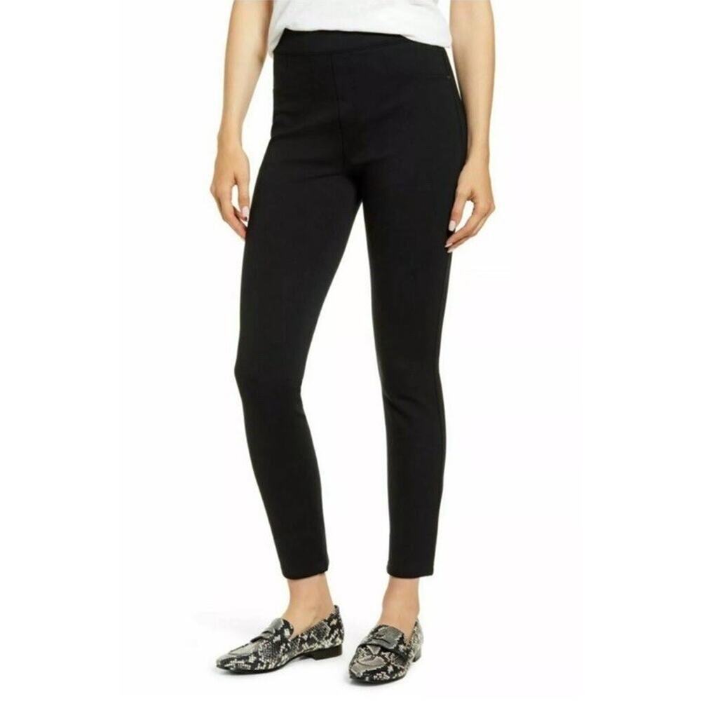 Spanx The Perfect Ponte Ankle Pants Stretch Black Pull On 20202R Size Large